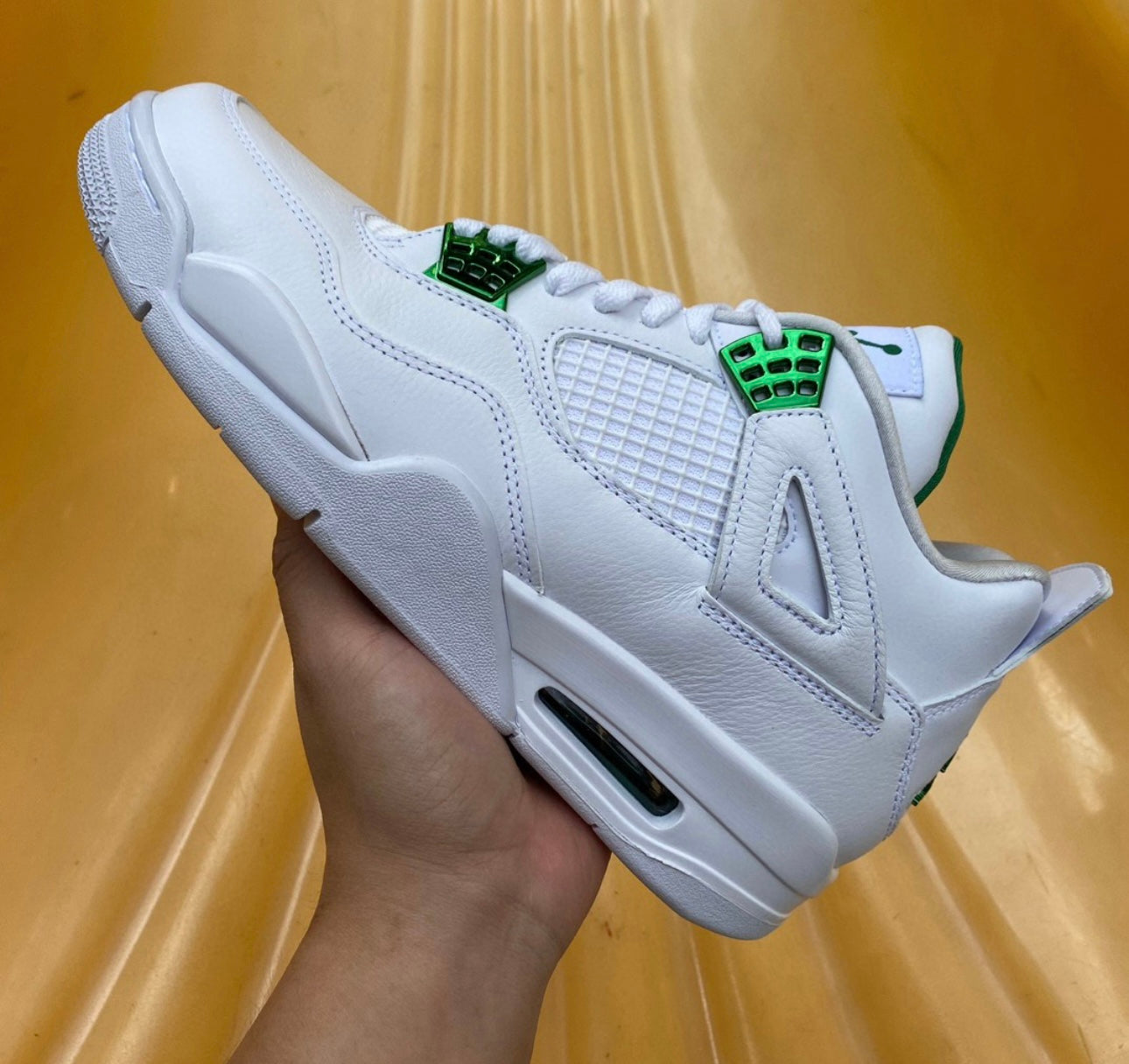 Air jordan 4 Retro Green matallic