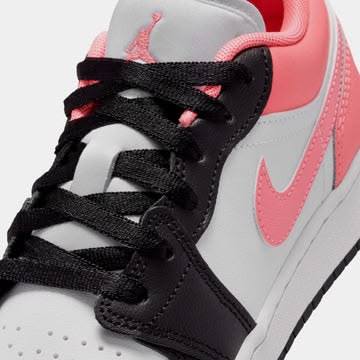 AIR JORDAN 1 LOW WHITE/DICLE-BLACK